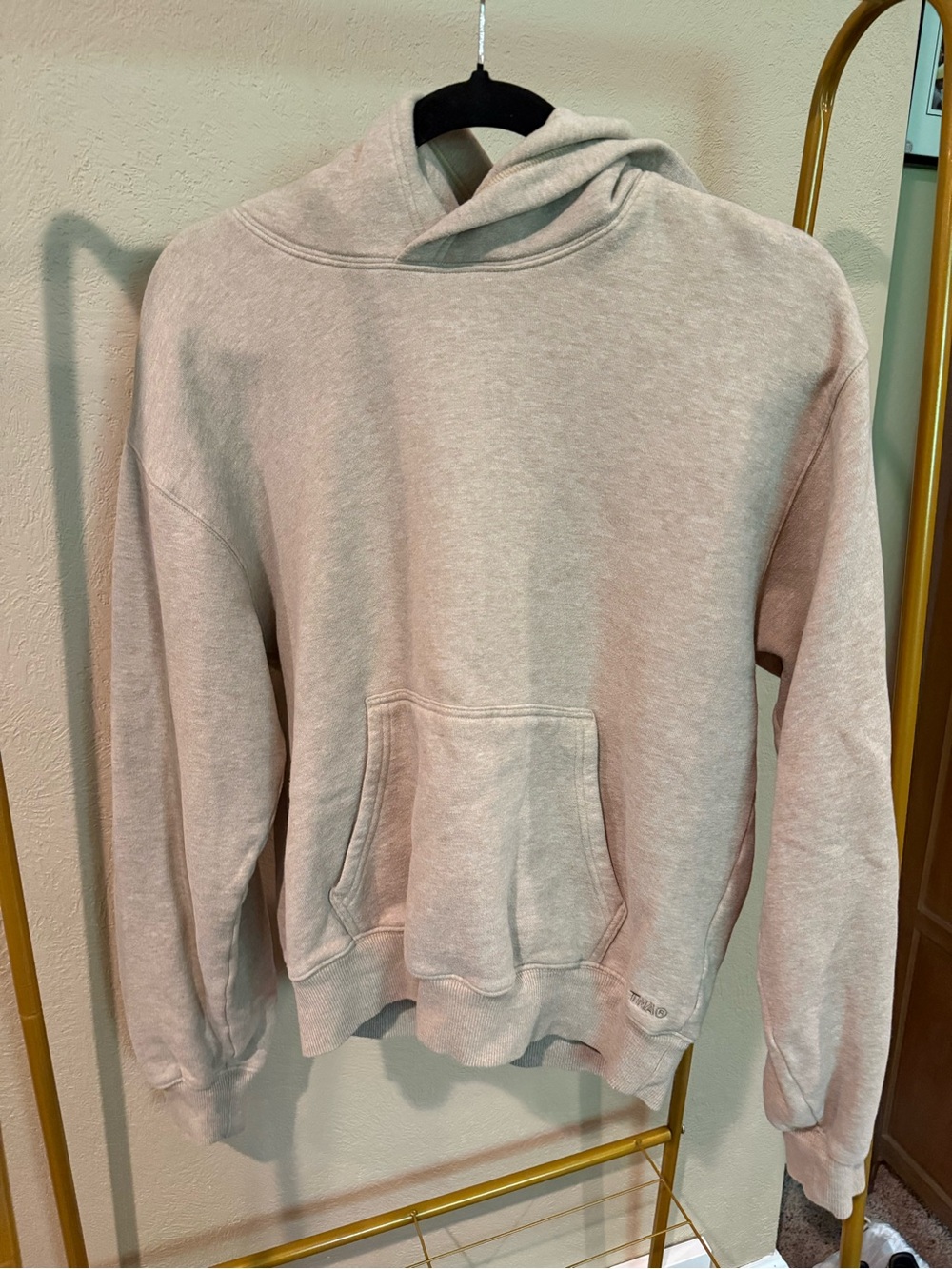 TNA Cozy Fleece Hoodie in Light Beige